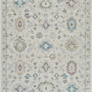 8' X 11' Cream and Beige Abstract Distressed Area Rug