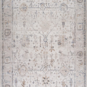 4' X 6' Beige and Ivory Abstract Distressed Area Rug