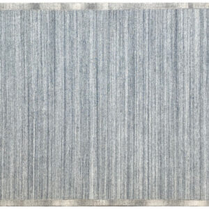 5' X 8' Silver Abstract Hand Tufted Non Skid Area Rug