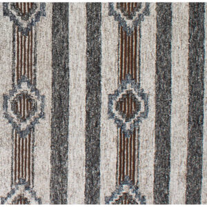 5' X 8' Beige Abstract Geometric Hand Tufted Non Skid Area Rug