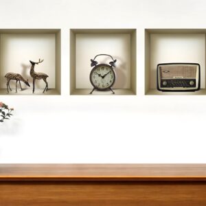 Set of Three Aya Faux Niche 3D Peel and Stick Wall Decals
