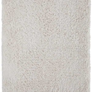 5' X 8' Ivory Shag Hand Tufted Area Rug