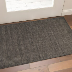 2' X 3' Brown Wool Hand Woven Area Rug
