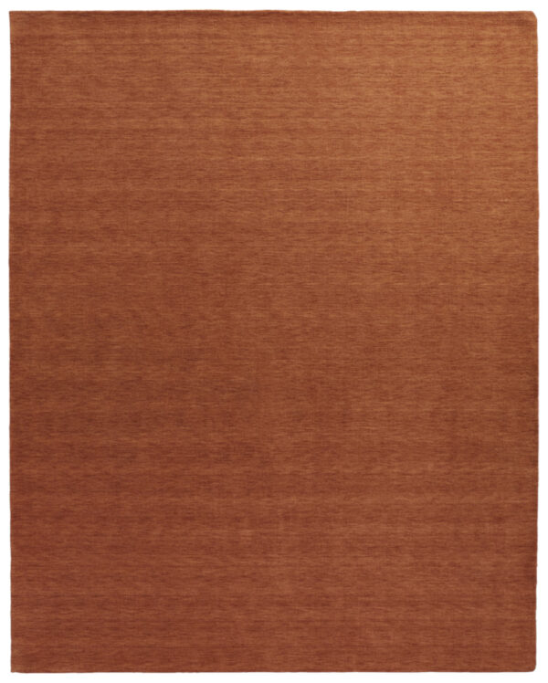 2' X 3' Orange Wool Hand Woven Area Rug