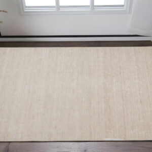 2' X 3' Tan Abstract Hand Woven Area Rug