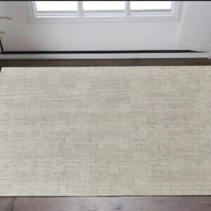 2' X 3' Tan and Ivory Wool Hand Knotted Area Rug