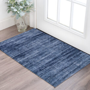 2' X 3' Blue and Gray Power Loom Area Rug