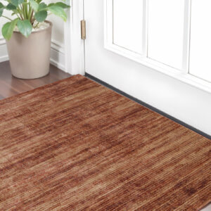2' X 3' Tan and Brown Power Loom Area Rug