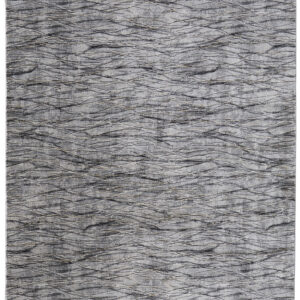 8' X 10' Gray Ivory and Tan Abstract Power Loom Area Rug