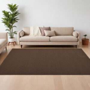 10' X 14' Brown Hand Woven Area Rug