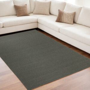 5' X 8' Green Hand Woven Area Rug