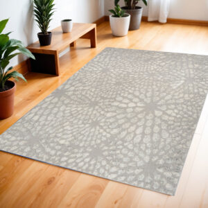 4' X 6' Gray Abstract Area Rug