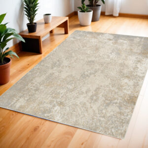 4' X 6' Gray Abstract Area Rug