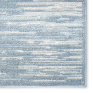 8' X 10' Blue Geometric Area Rug