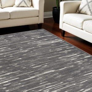 8' X 10' Gray Geometric Area Rug