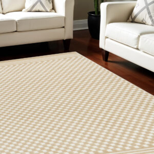 8' X 10' Tan Geometric Area Rug