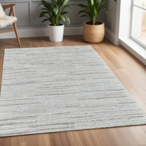 4' X 6' Gray Abstract Area Rug