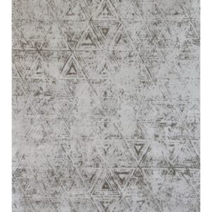 7' X 10' Cream and Beige Abstract Area Rug