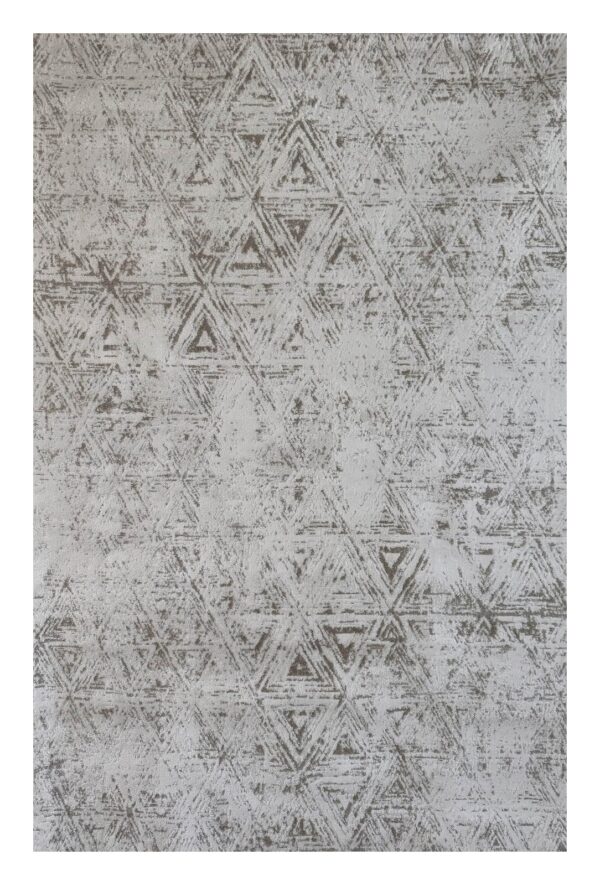7' X 10' Cream and Beige Abstract Area Rug