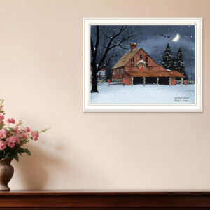 Night Before Christmas White Framed Wall Art