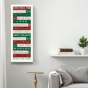 Christmas Time White Framed Wall Art