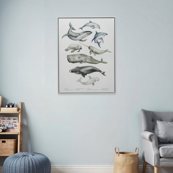Under the Sea White Floater Frame Print Wall Art