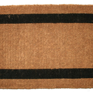 24" X 48" Brown and Black Coir Outdoor Door Mat