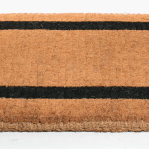 36" X 60" Brown and Black Coir Outdoor Door Mat