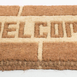 18" X 30" Brown Coir Welcome Outdoor Door Mat