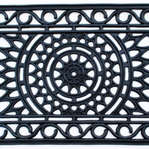 24" X 36" Black Rubber Outdoor Door Mat