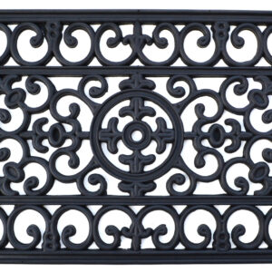 18" X 30" Black Rubber Outdoor Door Mat
