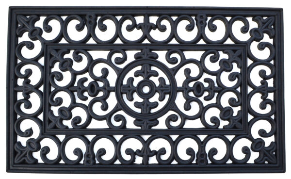 24" X 36" Black Rubber Outdoor Door Mat