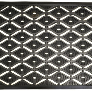 22" X 36" Black Rubber Outdoor Door Mat