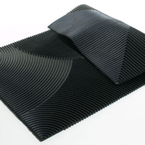 18" X 30" Black Rubber Outdoor Door Mat