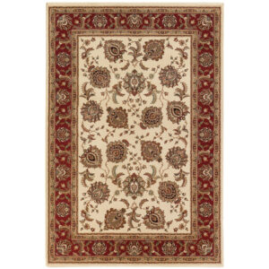10' X 13' Ivory Oriental Area Rug