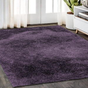 5' X 7' Purple Shag Hand Tufted Area Rug