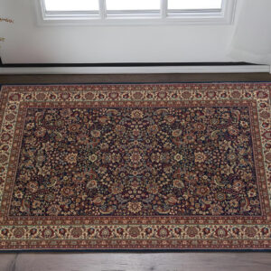 2' X 3' Blue And Red Oriental Area Rug