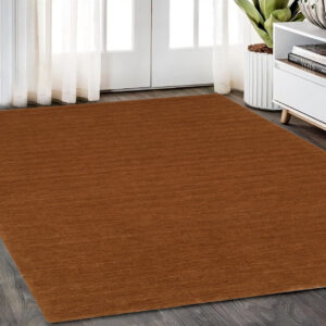 5' X 8' Rust Wool Hand Tufted Area Rug
