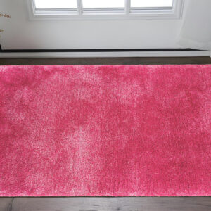 3' X 5' Pink Shag Hand Tufted Area Rug