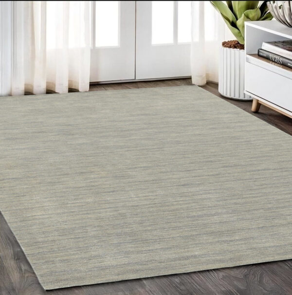 5' X 8' Gray Wool Hand Tufted Area Rug