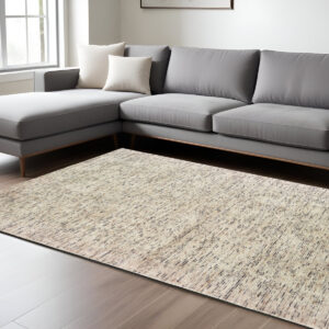 10' X 13' Ivory And Sand Hand Tufted Area Rug