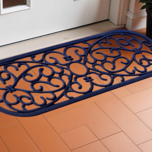10" X 30" Black Rubber Outdoor Door Mat