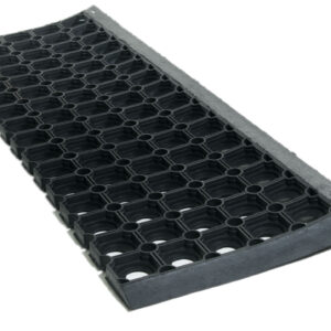 10" X 30" Black Rubber Outdoor Door Mat