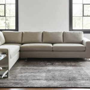 12' X 15' Gray Black And Taupe Abstract Distressed Area Rug