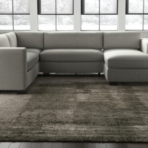 12' X 15' Green And Tan Abstract Distressed Area Rug